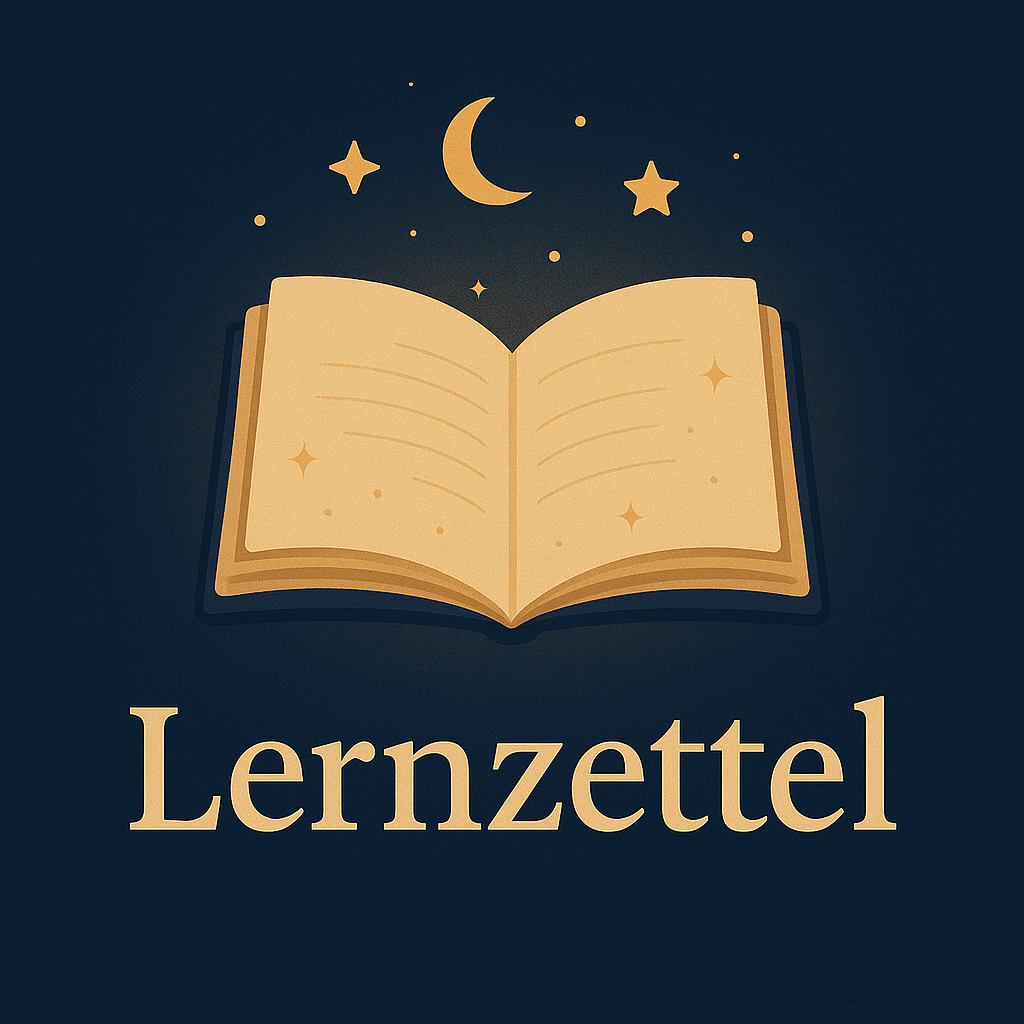✨ Lernzettel – Wissen kreativ festhalten