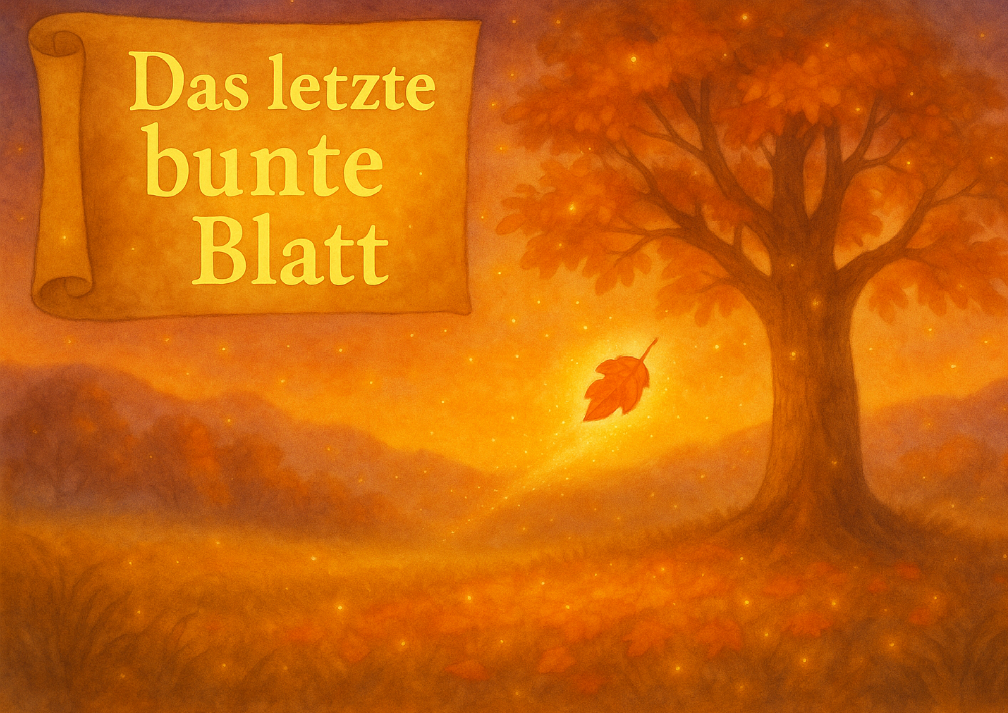 Kamishibai – „Das letzte bunte Blatt“ | Digitale Erzählkarten zum Übergang vom Herbst zum Winter✨