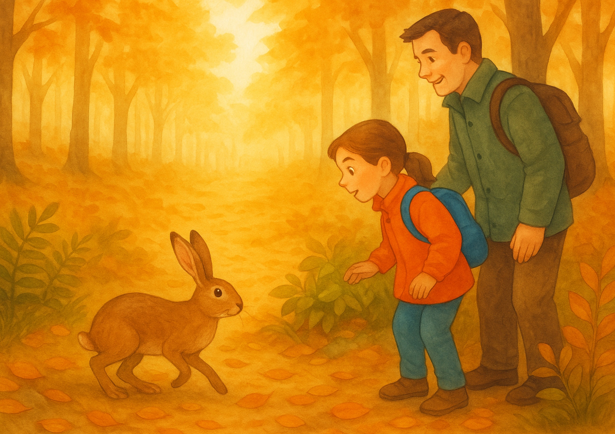 Kamishibai – „Lina und das Geheimnis des Waldes“ | Digitale Erzählkarten zum Entdecken der Waldtiere✨